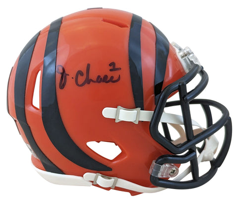 Bengals Ja'Marr Chase Authentic Signed Speed Mini Helmet BAS Witnessed