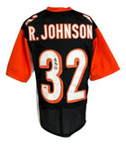 Rudi Johnson Signed Cincinnati Bengals Jersey (SI Holo) 2004 Pro Bowl Running Bk