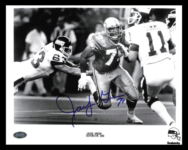 Jacob Green Autographed Signed 8x10 Photo Seattle Seahawks MCS Holo #63420