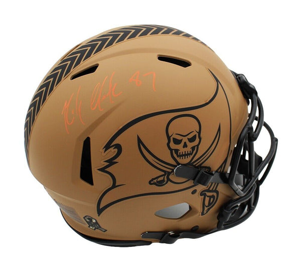 Rob Gronkowski Signed Tampa Bay Buccaneers Speed Authentic STS 2 NFL Helmet