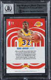 Lakers Magic Johnson Signed 2009 Studio Heritage #11 Card Auto 10! BAS Slabbed