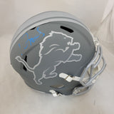 DAVID MONTGOMERY SIGNED DETROIT LIONS F/S SLATE SPEED REPLICA HELMET BECKETT QR