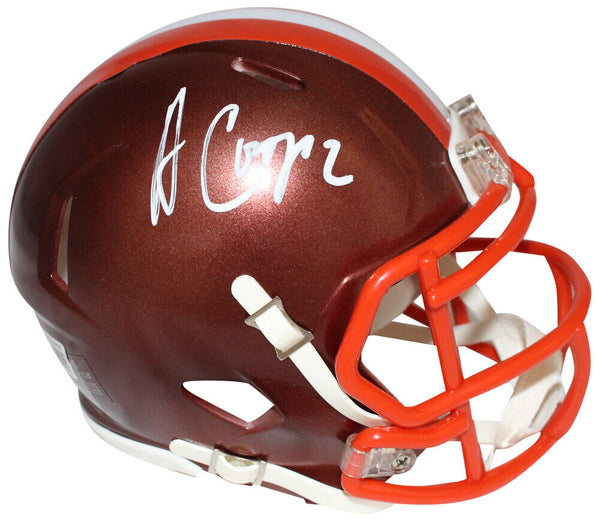 Amari Cooper Signed Cleveland Browns Flash Mini Helmet Beckett 40638