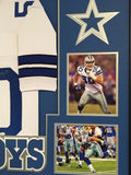 FRAMED SEAN LEE AUTOGRAPHED SIGNED DALLAS COWBOYS JERSEY JSA COA