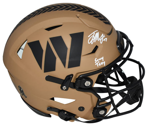 TERRY McLAURIN SIGNED WASHINGTON COMMANDERS SALUTE TO SERVICE SPEEDFLEX HELMET