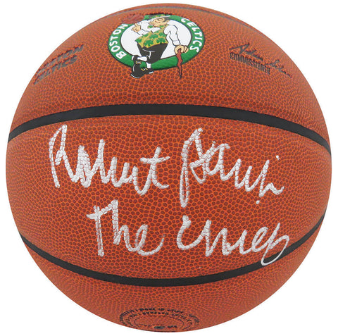 Robert Parish Signed Wilson Celtics Logo NBA Basketball w/The Chief - (SS COA)