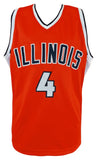 Luther Head Signed Orange Custom College Basketball Jersey w/Final 4 - (SS COA)