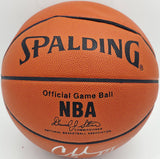 Charles Barkley Autographed NBA Leather Game Basketball 76ers (Flat) JSA AV29215