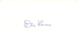 Don Larson Autographed/Signed New York Yankees Index Card Beckett 56532