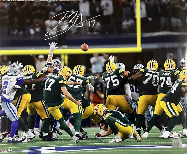Packers Kicker BRANDON McMANUS Signed 16x20 Photo AUTO #2 - JSA