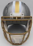 Alvin Kamara Autographed Flash Gold Full Size Helmet Saints Beckett QR #1W403127