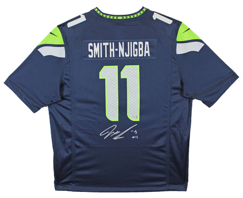 Seahawks Jaxon Smith-Njigba Authentic Signed Navy Blue Nike Game Jersey Fanatics