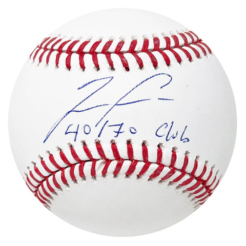 Ronald Acuna Jr. Atlanta Braves Signed 40/70 Club Inscribed OMLB Baseball BAS