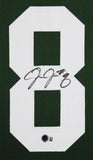 Josh Jacobs Authentic Signed Green Pro Style Framed Jersey BAS Witnessed