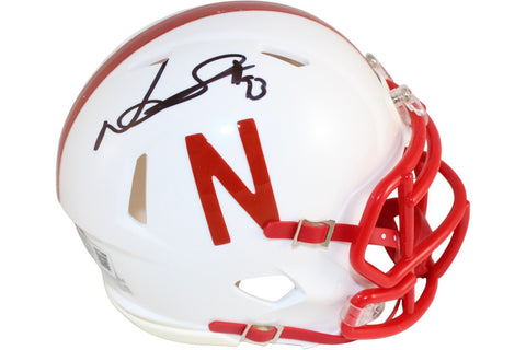 Ndamukong Suh Autographed Nebraska Cornhuskers Mini Helmet Beckett Witness 52796