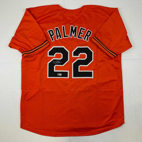 Autographed/Signed Jim Palmer Baltimore Orange Baseball Jersey Beckett BAS COA