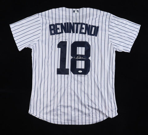 Andrew Benintendi Signed New York Yankees Jersey (JSA COA) 2018 W.S. Champion OF