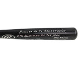 Pete Rose Signed Cincinnati Reds Cooperstown Engraved Black Bat- Runner Up