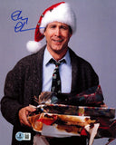 CHEVY CHASE AUTOGRAPHED 8X10 PHOTO CHRISTMAS VACATION BECKETT BAS QR 244046