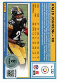 Kaleb Johnson Autographed Steelers 2025 Donruss #322 Card Beckett 57011