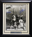 Wilt Chamberlain & Bill Russell Autographed Framed 16x20 Photo Gem Auto Beckett
