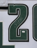 FRAMED PHILADELPHIA EAGLES BRIAN DAWKINS AUTOGRAPHED SIGNED JERSEY JSA COA