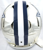 Dak Prescott Autographed Dallas Cowboys F/S Chrome Speed Helmet - Beckett W Holo