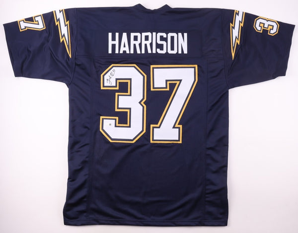 Rodney Harrison Signed Chargers Jersey (Beckett) San Diego D.B. 1994-2002