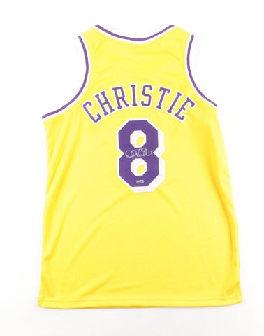 Doug Christie Signed Los Angeles Lakers Jersey (Steiner) 1992 1st Round Draft Pk