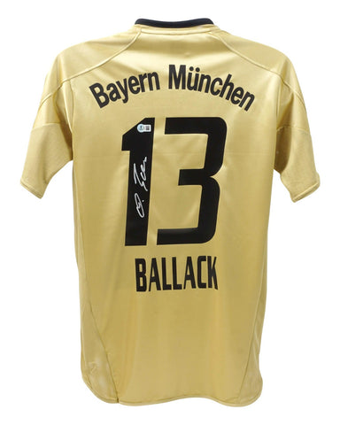 Michael Ballack Signed Bayem Munich Adidas Authentic Jersey (Beckett) Midfielder