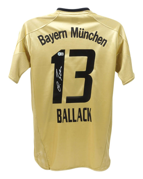 Michael Ballack Signed Bayem Munich Adidas Authentic Jersey (Beckett) Midfielder