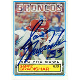 Randy Gradishar Autographed/Signed 1983 Topps #262 Trading Card Beckett 59201