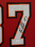 FRAMED TAMPA BAY BUCCANEERS ROB GRONKOWSKI AUTOGRAPHED SIGNED JERSEY JSA COA
