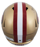 49ers Brent Jones Authentic Signed Full Size Speed Rep Helmet BAS Witnessed