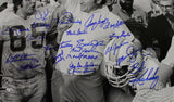 1972 Miami Dolphins Autographed 16x20 Photo 21 Signatures w/5 Deceased JSA 23794