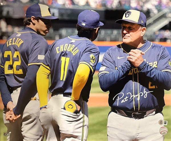 Milw Brewers Manager PAT MURPHY Signed 16x20 Photo #3 AUTO - BAS