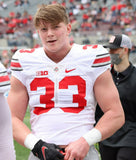 Jack Sawyer Signed Ohio State Buckeyes Jersey (Beckett) 2024 CFP National Champ