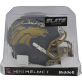 Patrick Surtain Autographed Denver Broncos Slate Mini Helmet Beckett 48633