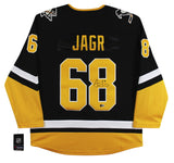 Penguins Jaromir Jagr Authentic Signed Black Fanatics Breakaway Jersey BAS Wit