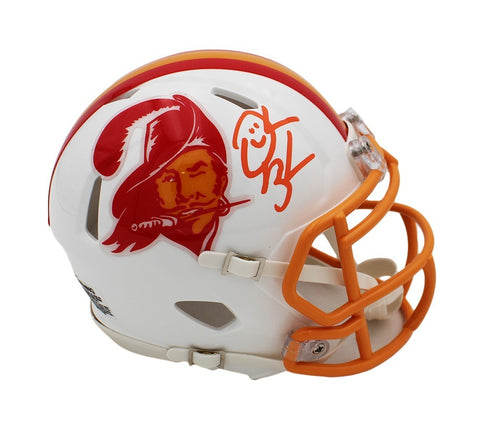 Derrick Brooks Signed Tampa Bay Buccaneers Speed TB Creamsicle NFL Mini Helmet