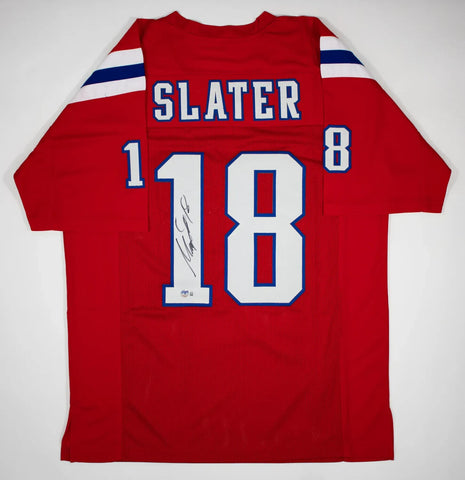 Matthew Slater Signed New England Patriots Jersey (Beckett) 3xSuper Bowl Champs