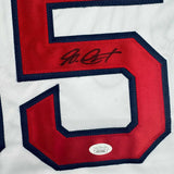Autographed/Signed Garrett Crochet Boston White Baseball Jersey JSA COA
