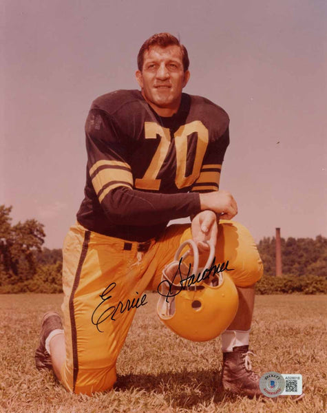 Ernie Stautner Autographed Pittsburgh Steelers 8x10 Photo Beckett 51110