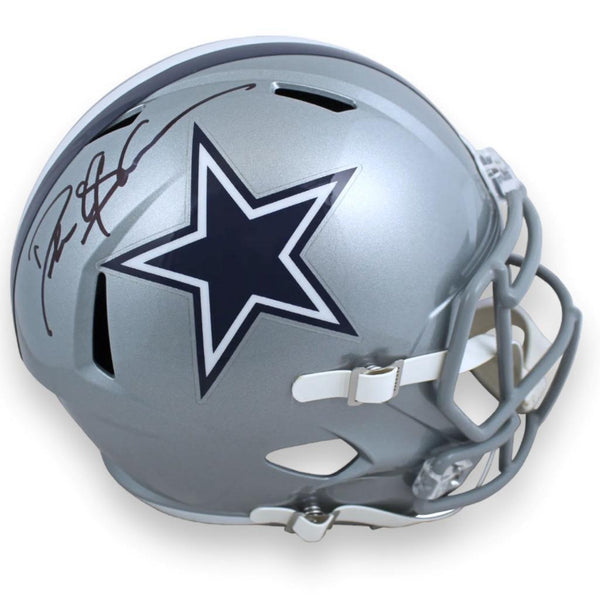 Cowboys Deion Sanders Autographed Signed Speed Rep Helmet - Beckett
