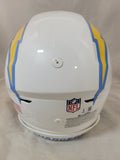OMARION HAMPTON "BOLT UP" SIGNED LOS ANGELES CHARGERS SPEEDFLEX HELMET BAS QR