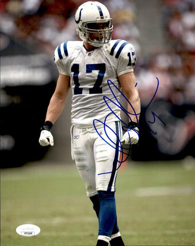 Austin Collie Indianapolis Colts Signed/Autographed 8x10 Photo JSA 160992