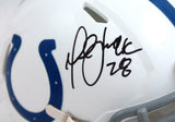 Marshall Faulk Autographed Indianapolis Colts Speed Mini Helmet-Beckett W Holo