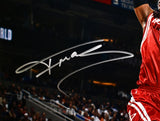 Tracy McGrady Autographed Houston Rockets 16x20 Dunking Photo- Beckett W Holo