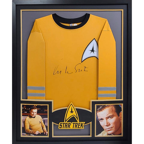 WIlliam Shatner Autographed Signed Framed Uniform Shirt Star Trek Jersey JSA