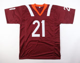 Khalil Herbert Signed Virginia Tech Hokies Jersey (Beckett COA) Chicago Bears RB